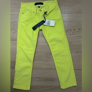 Juicy Couture Neon Yellow corduroy jeans